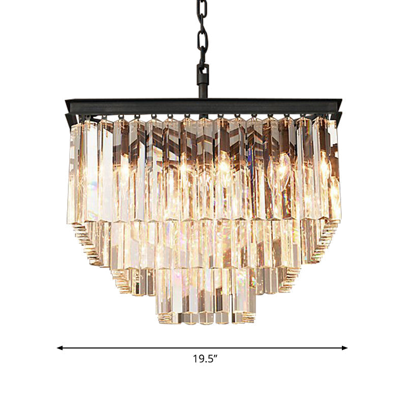 Ariel Cascading Crystal Elegance: Modern Chandelier (5 Tiers Or More) Chandelier