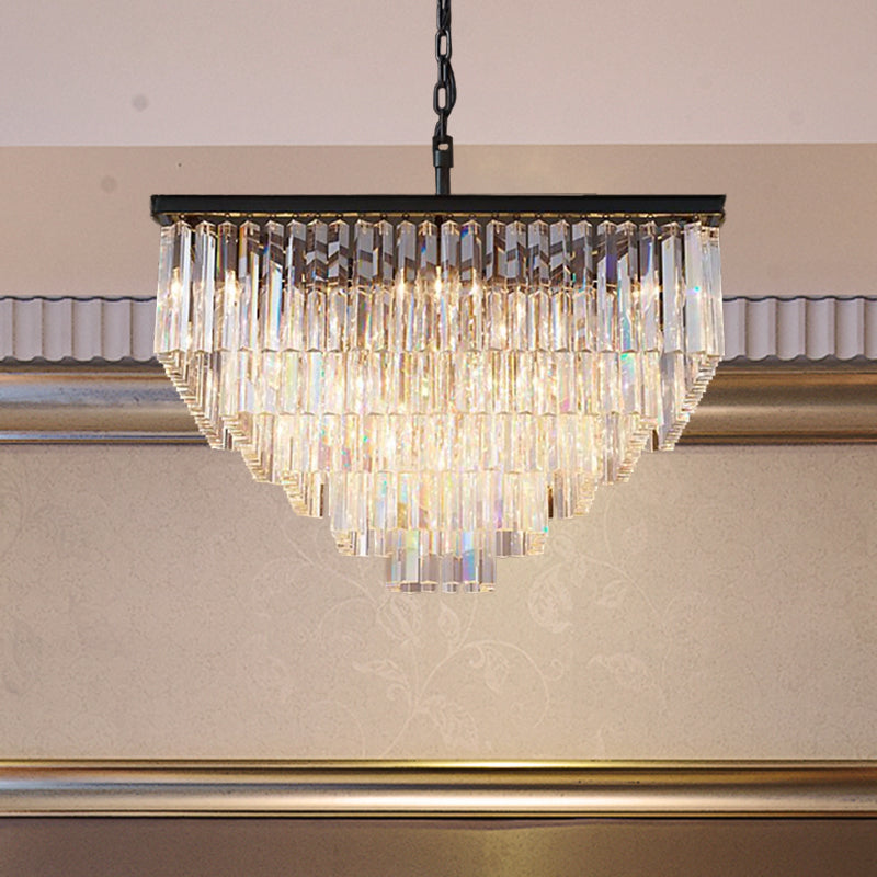 Ariel Cascading Crystal Elegance: Modern Chandelier (5 Tiers Or More) Chandelier