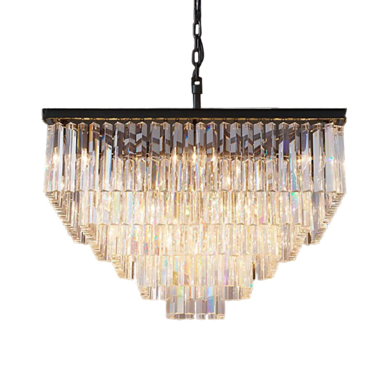 Ariel Cascading Crystal Elegance: Modern Chandelier (5 Tiers Or More) Chandelier