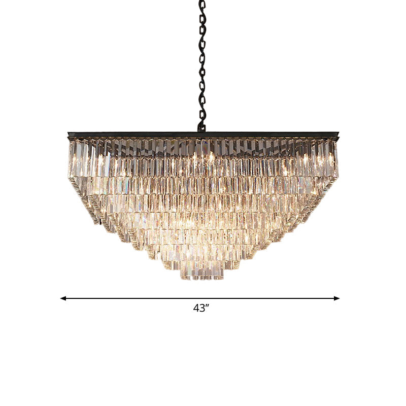 Ariel Cascading Crystal Elegance: Modern Chandelier (5 Tiers Or More) Chandelier