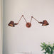 Piper - Adjustable Industrial Sconce With Metal Cone Shade (2 Or 3 Bulbs) 2 / Rust