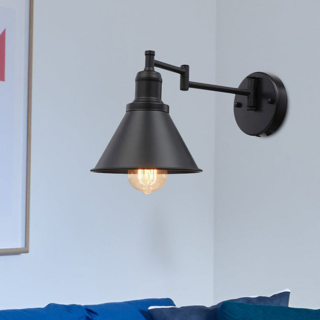 Eleanor’s Extendable Glow - Industrial Wall Sconce Black