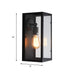 Timeless Elegance: Black Glass Rectangle Wall Sconce