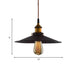 Andrea Metal Pendant Light With Pulley - Black Flare Design For Living Room