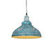 Diana’s Industrial Charm: Blue/Rust Metal Barn Pulley Pendant Lamp Lights