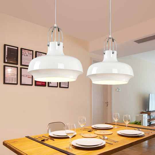 Juliana: The Edgar Pendant Lamp White / 10’