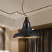 Genevieve Farmhouse Flair Pendant: A Touch Of Retro Charm Black