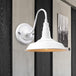 Illuminate Your Space With Industrial Chic: The Barn Wall Sconce Gooseneck Arm White / 10’