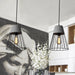 Finley - Modern Industrial Pendant Light With Tapered Shade And Wire Guard