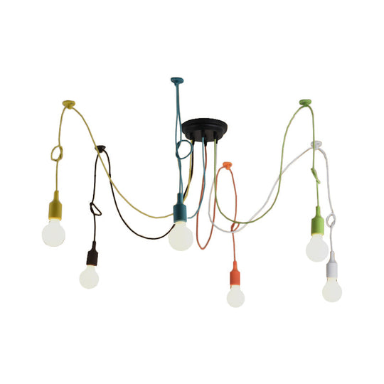 Illuminate Your Space With Industrial Flair: The Multi - Light Swag Pendant Light