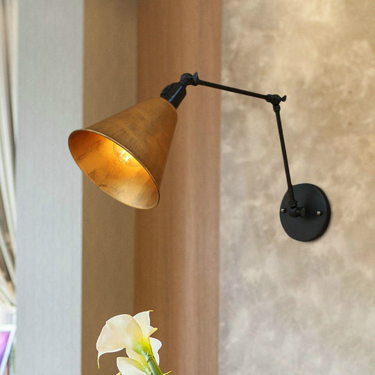 Alistair’s Industrial Wall Sconce - Classic 1 - Light Swing Arm Wall Light