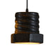 Grace’s 1 - Light Ceramic Pendant Lamp - Contemporary Black Hanging Light For Dining Room Lighting