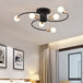 Olivia’s Modern Black & Gold Spiral Ceiling Lamp