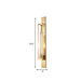 Modern Elegance Meets Warm Illumination: The Gold Metal Linear Sconce With Ribbed Glass