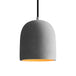 Hadley Industrial Pendant Lamp: Grey Cement Dome For Vintage Charm