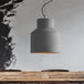 Hadley Industrial Pendant Lamp: Grey Cement Dome For Vintage Charm / 8’