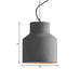 Hadley Industrial Pendant Lamp: Grey Cement Dome For Vintage Charm