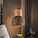 Enrich Your Space With Industrial Charm And Natural Beauty: The Cement Ceiling Light Wood Dome Brown