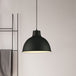 Modern Loft Style Dome Ceiling Light - 12’/14’ Dia Adjustable Cord Black/White Pendant Lights