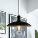 Industrial Chic Meets Modern Versatility: Loft Style Metal Saucer Pendant Light Black