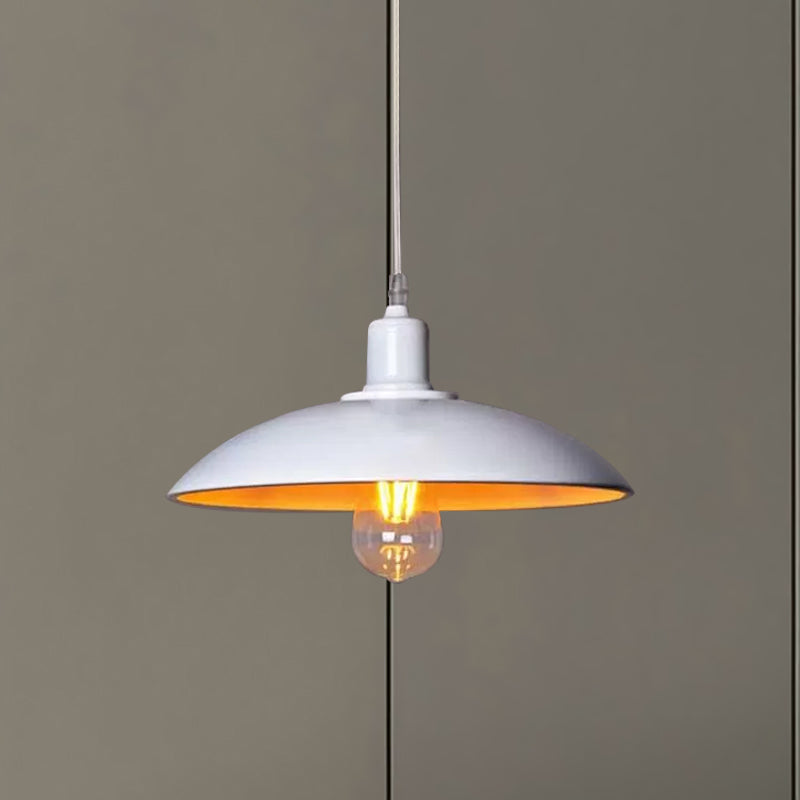 Industrial Chic Meets Modern Versatility: Loft Style Metal Saucer Pendant Light