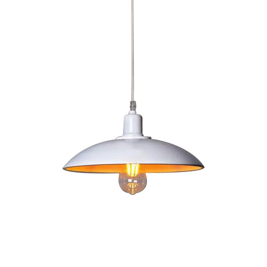 Industrial Chic Meets Modern Versatility: Loft Style Metal Saucer Pendant Light