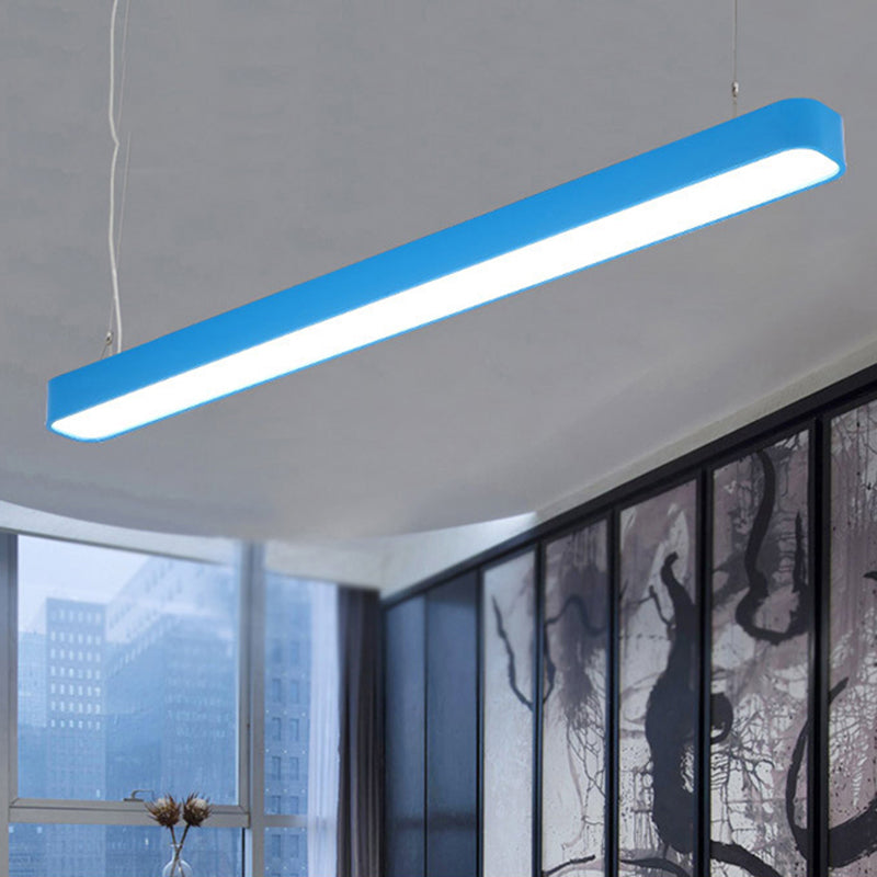 Chloe’s Modern Tubular Pendant: Illuminate Your Dining Room In Style Blue