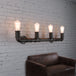 Embrace Industrial Charm And Ample Illumination: The 4 - Bulb Linear Pipe Wall Sconce Wall Light