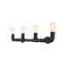 Embrace Industrial Charm And Ample Illumination: The 4 - Bulb Linear Pipe Wall Sconce Wall Light