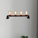 Embrace Industrial Charm And Ample Illumination: The 4 - Bulb Linear Pipe Wall Sconce Wall Light