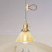 Beth’s Amber Ruffle Glass Pendant - Retro Kitchen Light Lights