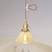 Beth’s Amber Ruffle Glass Pendant - Retro Kitchen Light Lights