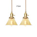 Beth’s Amber Ruffle Glass Pendant - Retro Kitchen Light Lights