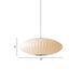 Juliette’s Saucer Hanging Ceiling Light - Modernist Fabric Pendant In White Lighting