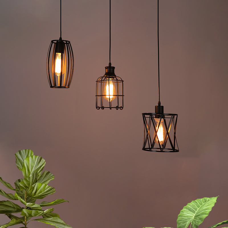 Illuminate Your Space With Rustic Charm: Farmhouse Style Pendant Light Black