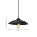 London - Modern Industrial Pendant Light With Black Saucer Shade