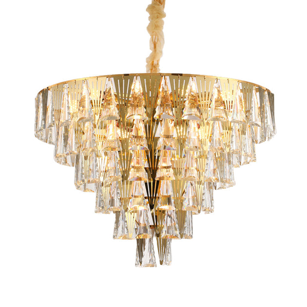 Leia Sparkling 8 - Light Crystal Chandelier - Elegant Ambiance For Your Dining Room