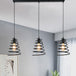 Clara’s Industrial Chic 3 - Light Pendant Light Black / Linear