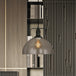 Hope Industrial Pendant: Modern Simplicity With Clear Glass (Black Finish)