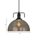 Hope Industrial Pendant: Modern Simplicity With Clear Glass (Black Finish)