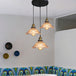 Illuminate Your Dining Room With Industrial Elegance: The 3 - Light Brass Cone Pendant Ribbed Glass