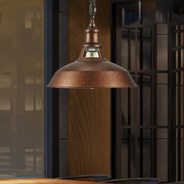 Emmett’s Industrial Pendant: Rustic Charm & Adjustable Lighting Rust