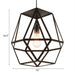 Penelope - Modern Industrial Pendant Light With Polygon Shade And Wire Guard