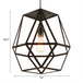 Penelope - Modern Industrial Pendant Light With Polygon Shade And Wire Guard