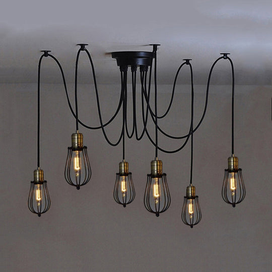 Blake Enduring Elegance - Vintage Black Spider Pendant Lamp Ceiling Light Fixtures