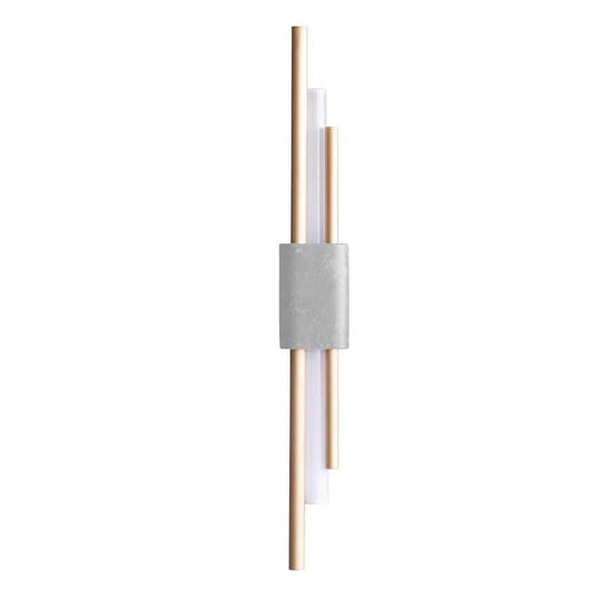 Luminescent Lines: Modern Led Wall Light With Marble Accents