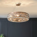 Harmony: Modern Gold Chandelier With Cascading Crystals