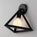 Malia Industrial Chic Wall Sconce: Modern Design Meets Classic Charm Black