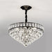 Sylvia Sparkling Symphony: Modern Black 6 - Light Chandelier