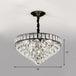 Sylvia Sparkling Symphony: Modern Black 6 - Light Chandelier